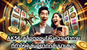 AK56 สล็อตออนไลน์ ความท้าทายที่ทำให้ผู้เล่นอยากกลับมาเสมอ