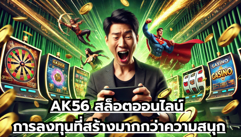 AK56 สล็อตออนไลน์ การลงทุนที่สร้างมากกว่าความสนุก