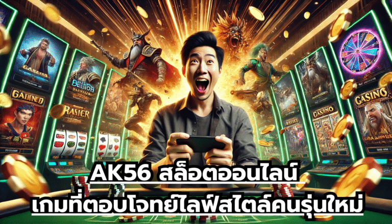 AK56 สล็อตออนไลน์ เกมที่ตอบโจทย์ไลฟ์สไตล์คนรุ่นใหม่