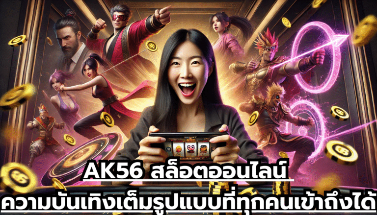AK56 สล็อตออนไลน์ ความบันเทิงเต็มรูปแบบที่ทุกคนเข้าถึงได้